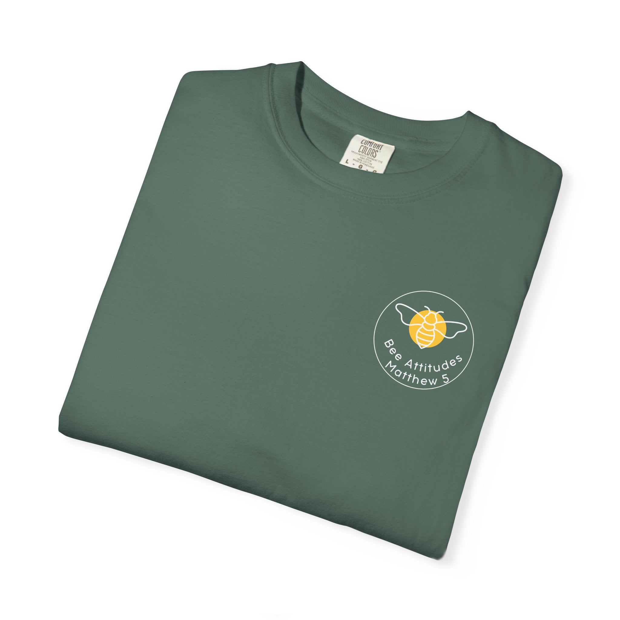 Bee-Attitudes 5:6 T-shirt White Letters