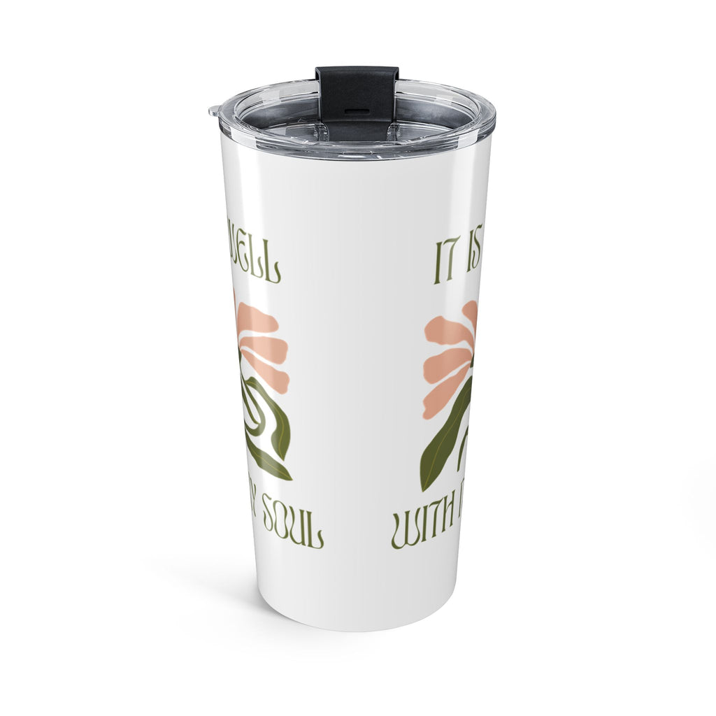 It is Well Pink Flower Tumbler 20oz
