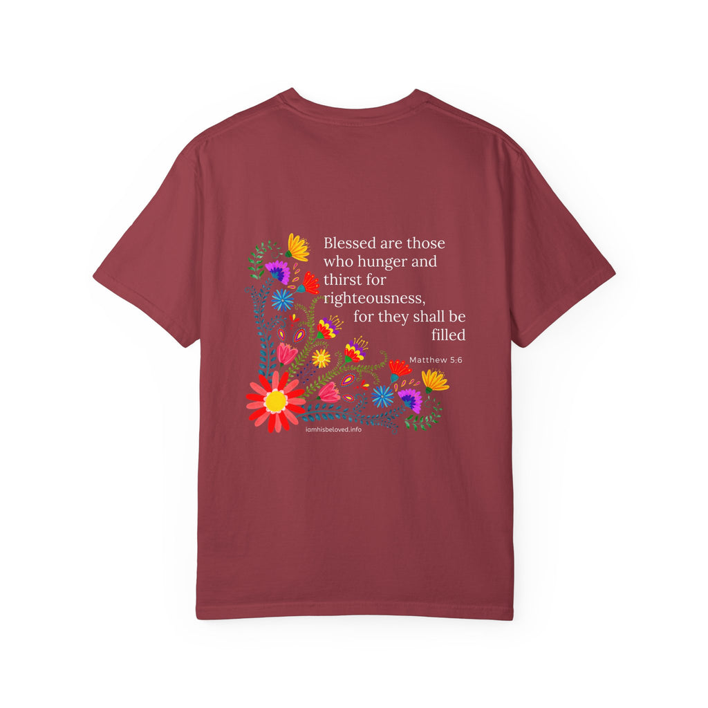 Bee-Attitudes Matthew  5:6 T-shirt White Letters T Shirt
