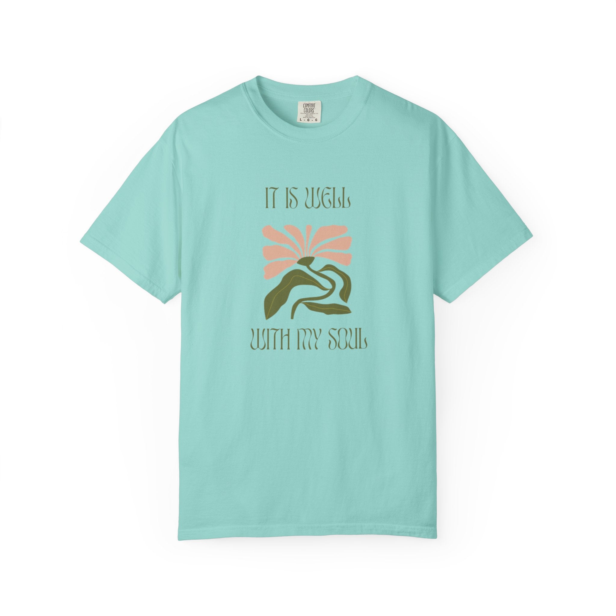 Favorite Hymns ~ It Is Well Flower Shirt
