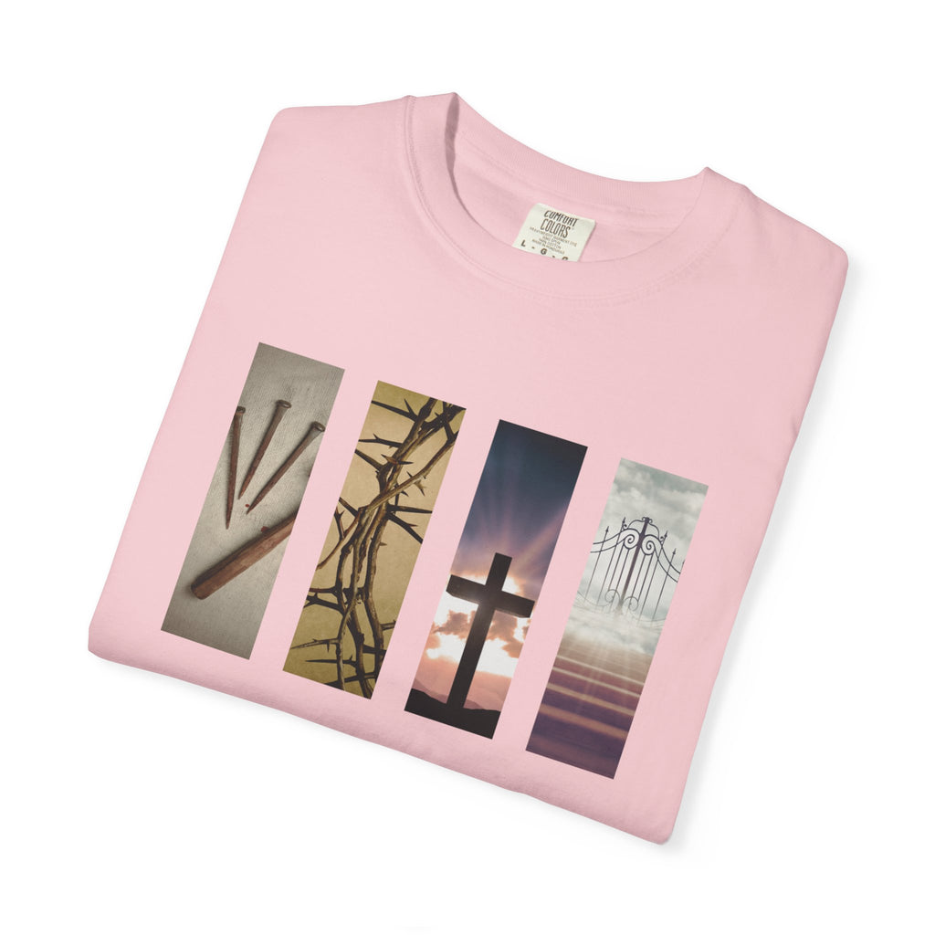Forgiven Unisex T-Shirt - 3 Nails 1 Cross Design