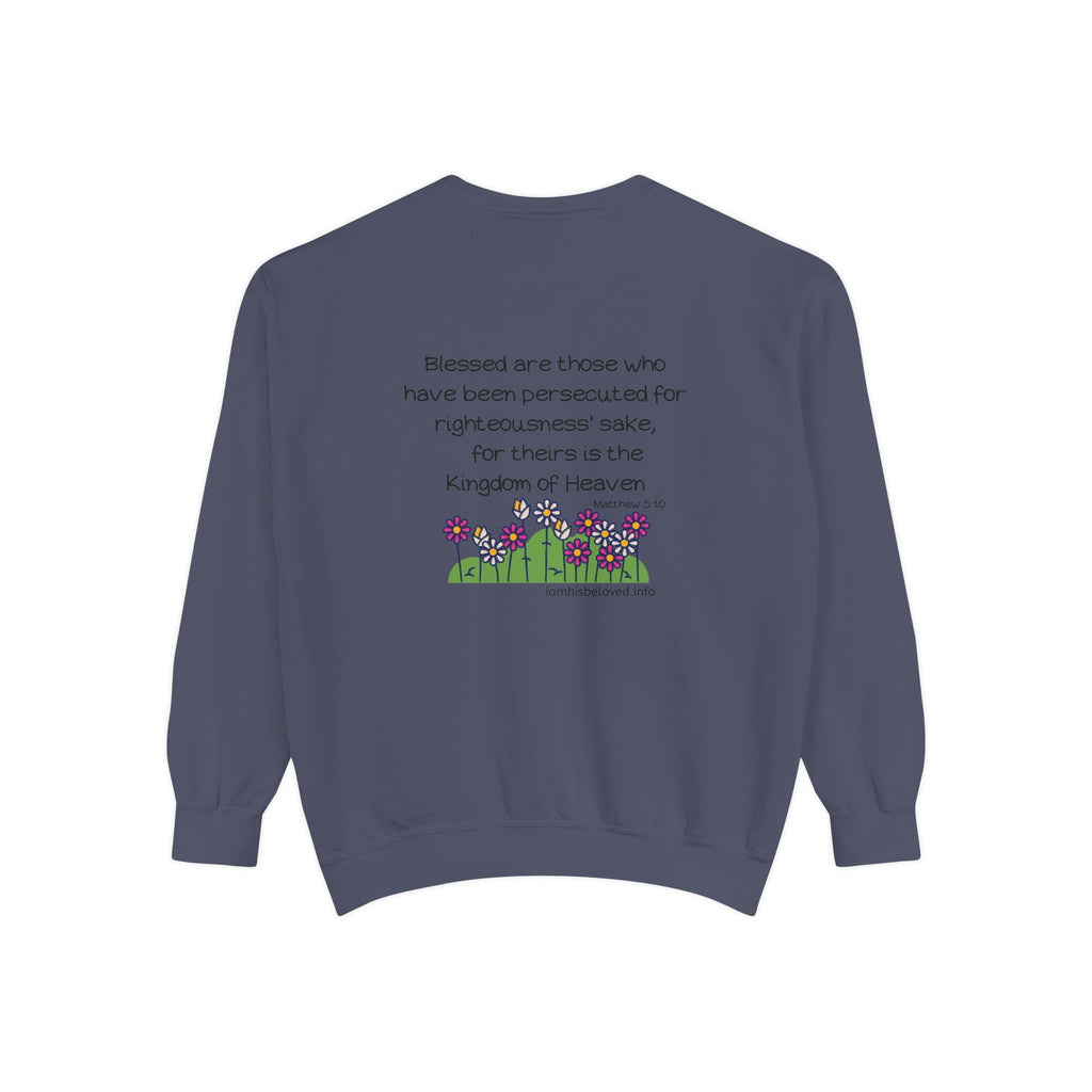Bee-Attitudes Matthew 5:10 Garment-Dyed Sweatshirt
