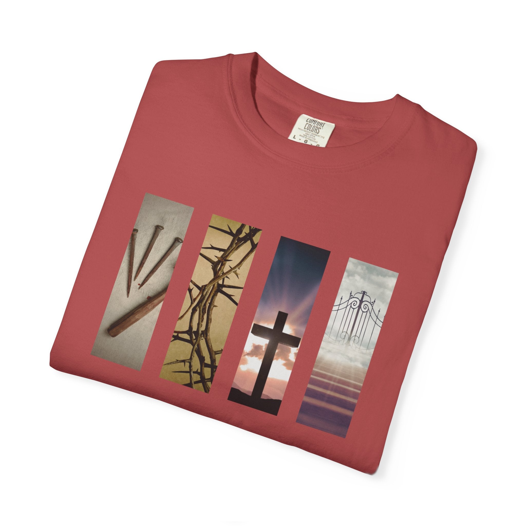 Forgiven Unisex T-Shirt - 3 Nails 1 Cross Design