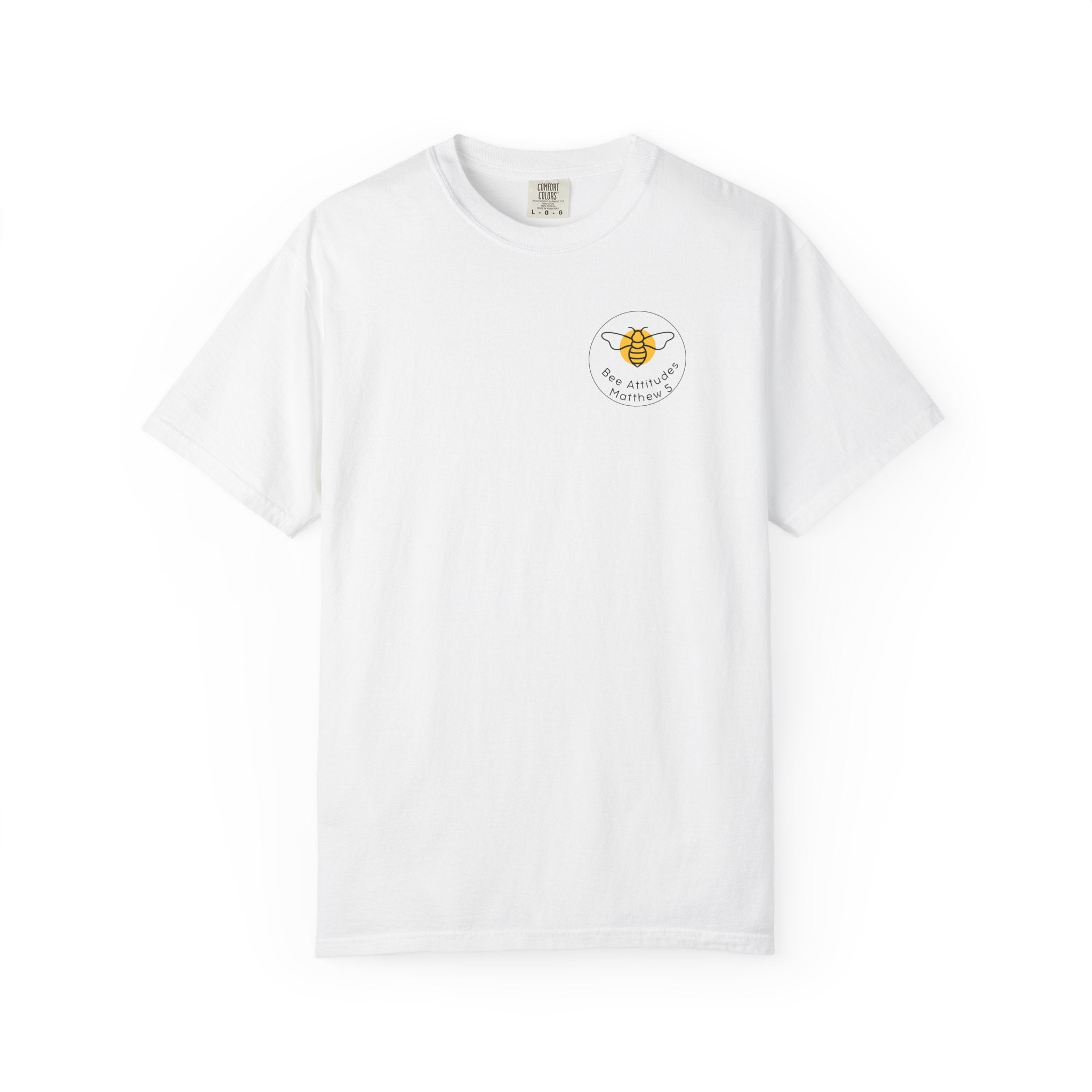 Bee-Attitudes 5:8 T-Shirt (Dark Letters)