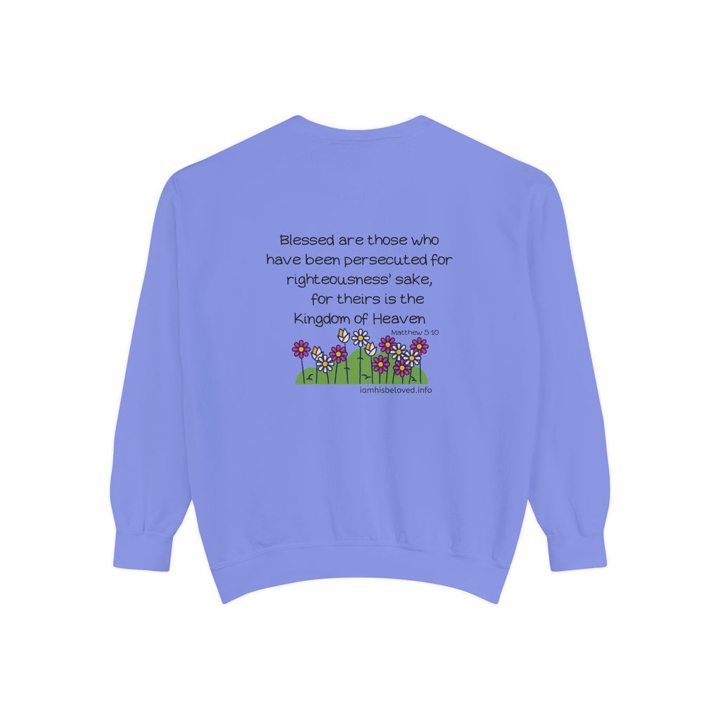 Bee-Attitudes Matthew 5:10 Garment-Dyed Sweatshirt
