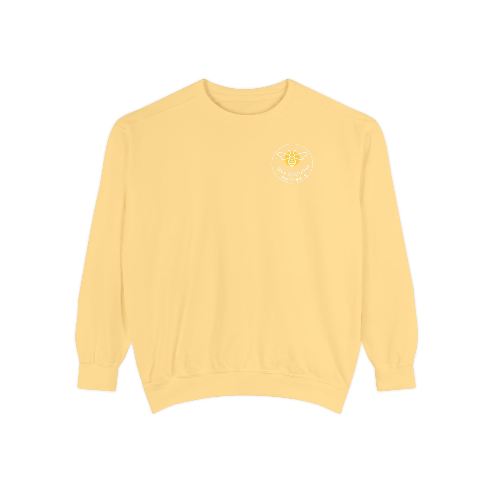 Bee-Attitudes Matthew 5:8 Garment-Dyed Sweatshirt