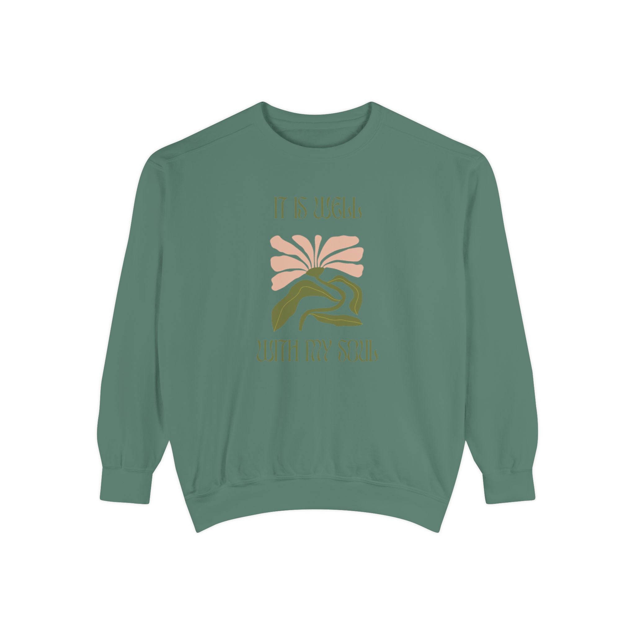 Favorite Hymns ~ It Is Well ~ Garment-Dyed Sweatshirt 2
