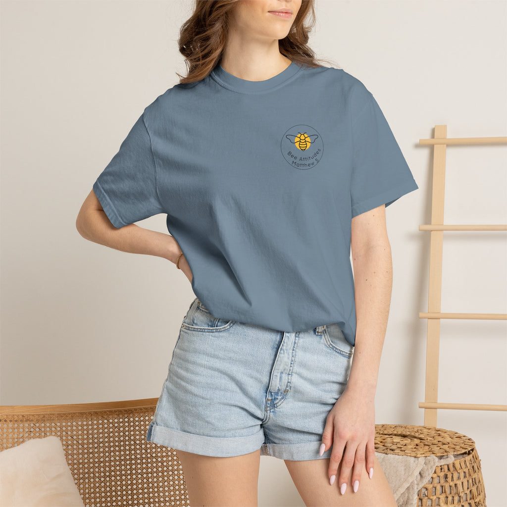 Bee-Attitudes 5:8 T-Shirt (Dark Letters)