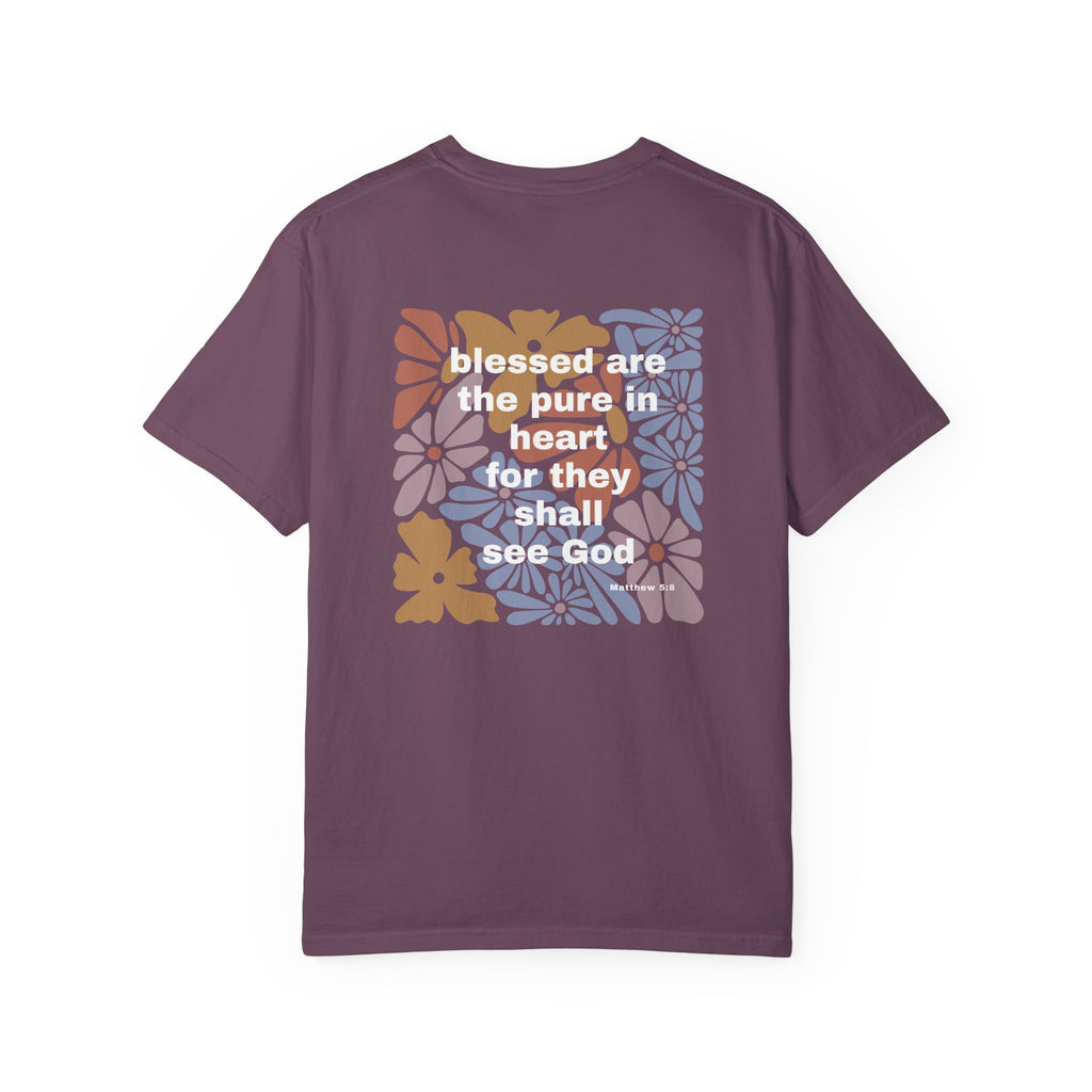 Bee-Attitudes Matthew 5:8 T Shirt (White Letters)