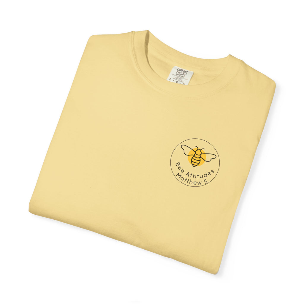 Bee-Attitudes 5:8 T-Shirt (Dark Letters)