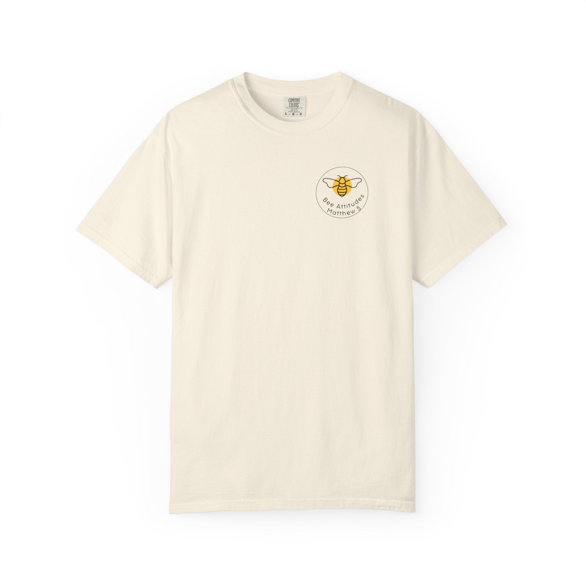 Bee-Attitudes 5:8 T-Shirt (Dark Letters)