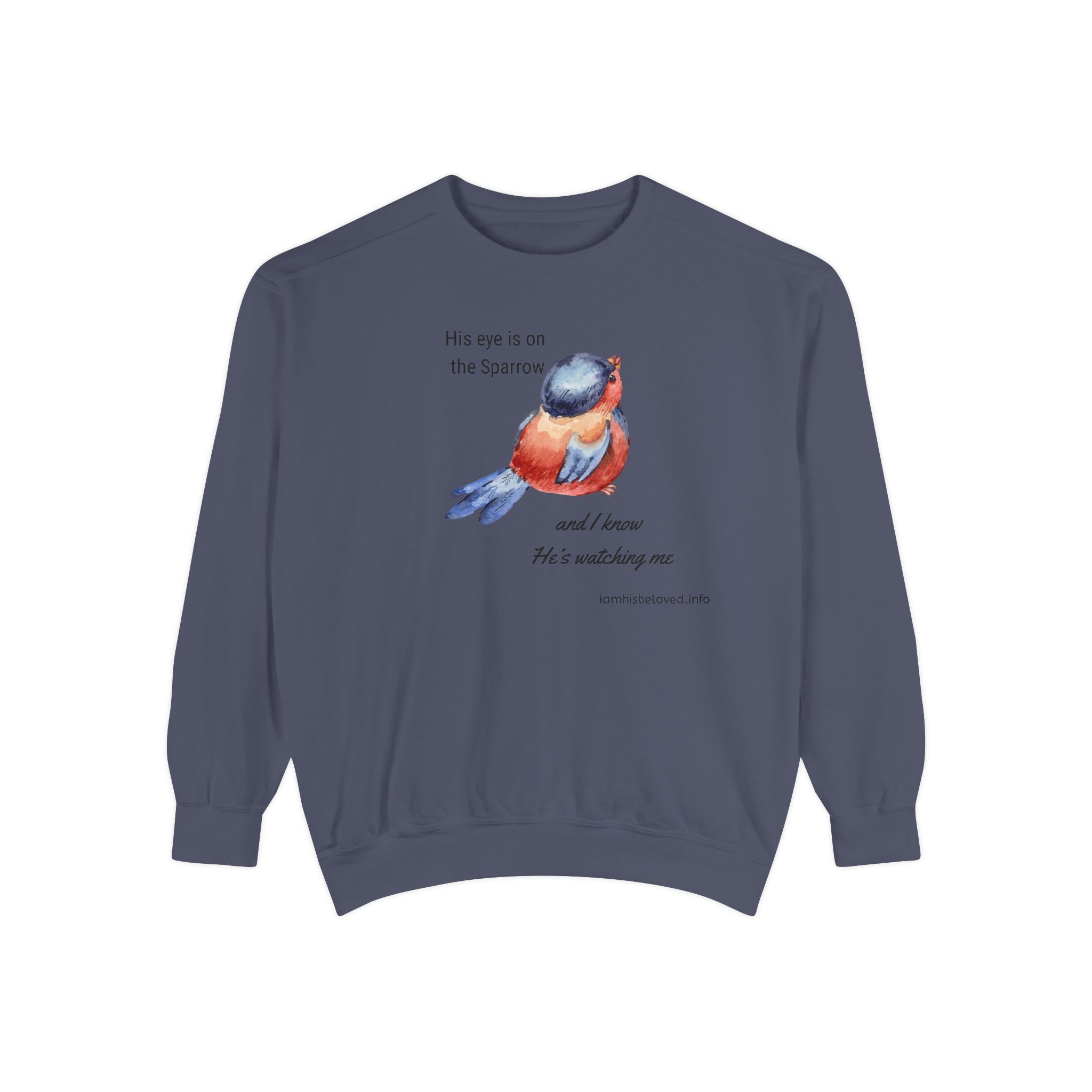 Favorite Hymns ~ His Eye is on the Sparrow ~ Garment-Dyed Sweatshirt