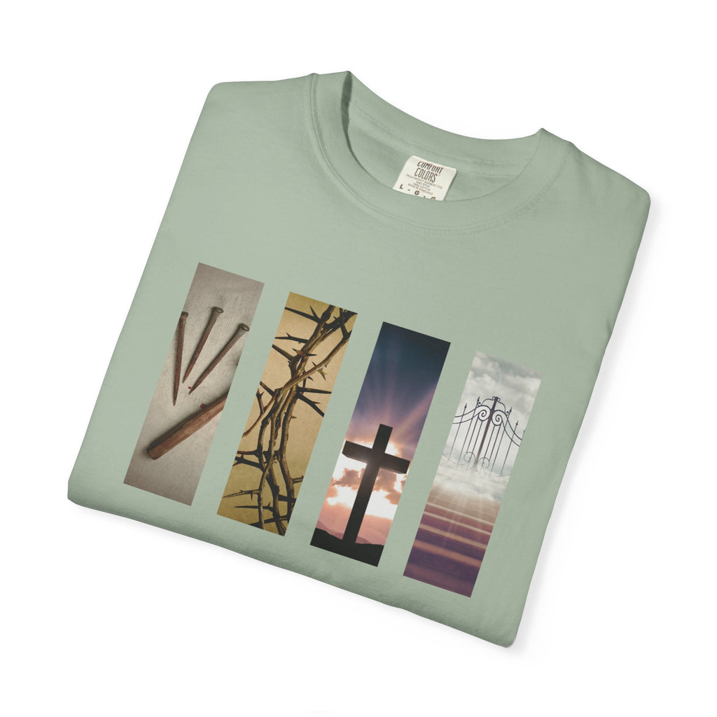 Forgiven Unisex T-Shirt - 3 Nails 1 Cross Design
