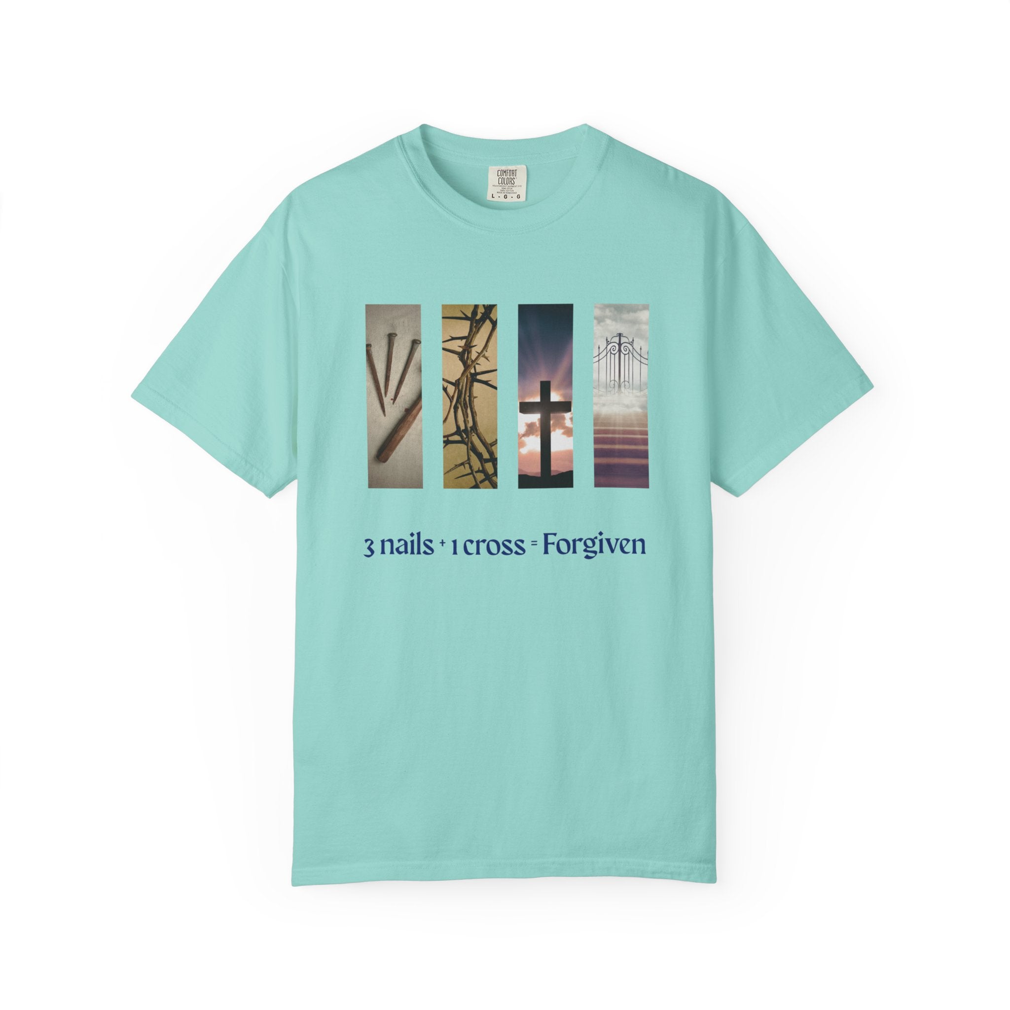 Forgiven Unisex T-Shirt - 3 Nails 1 Cross Design