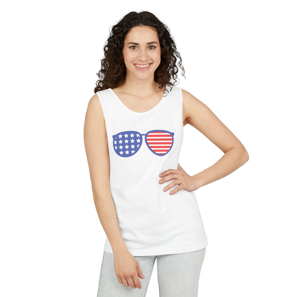 Patriotic Sunglasses Tank Top