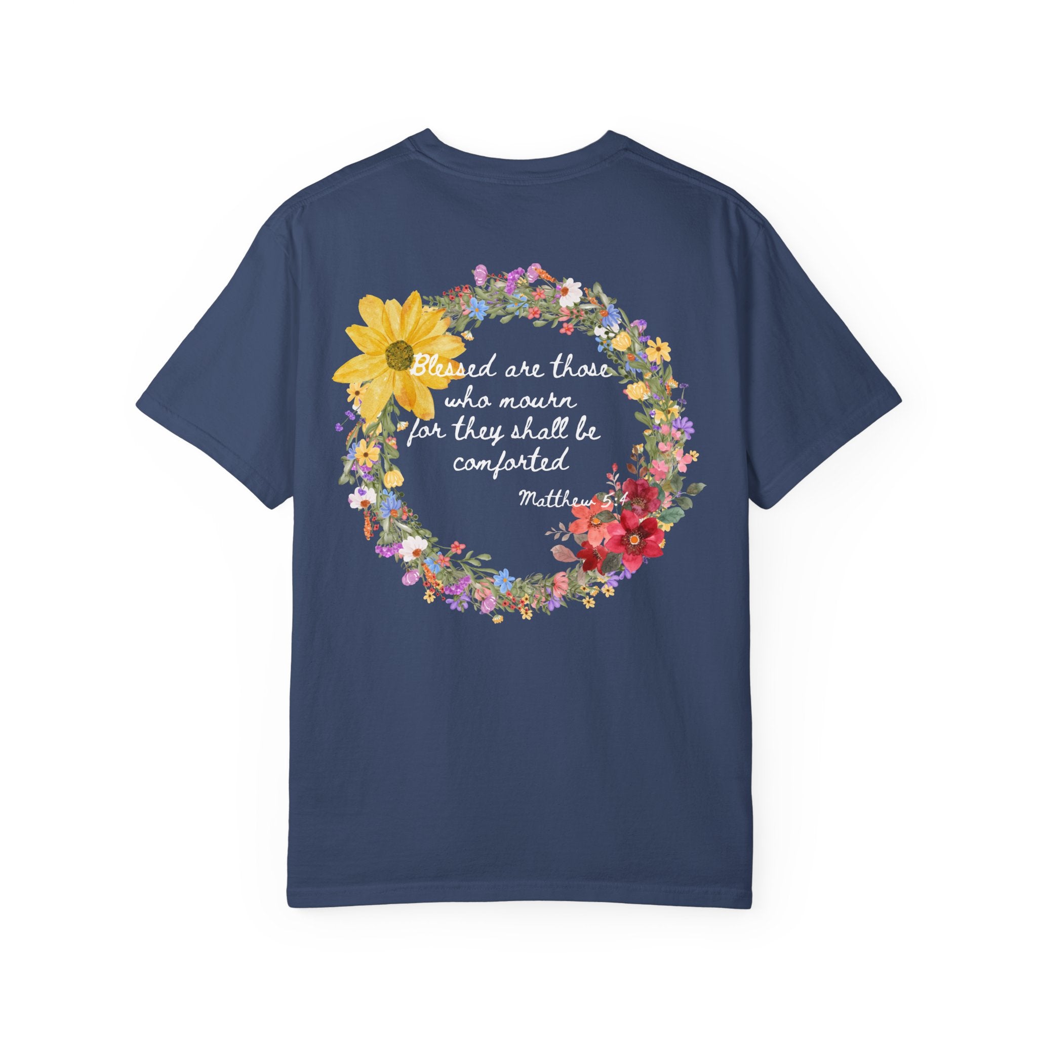 Bee-Attitudes Matthew 5:4 White Letters T Shirt