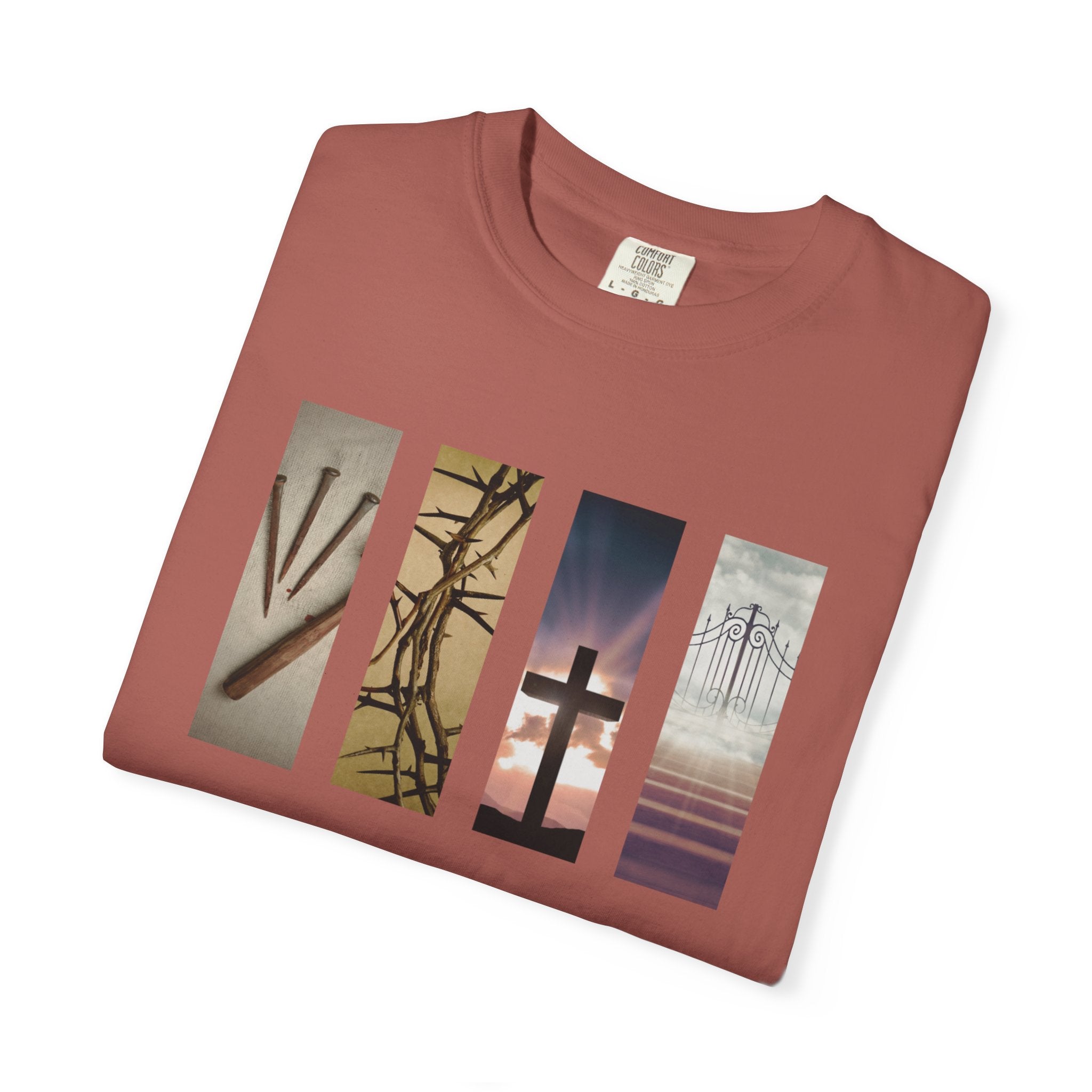 Forgiven Unisex T-Shirt - 3 Nails 1 Cross Design