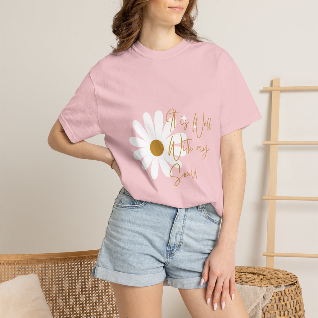Favorit Hymns - It is Well Flower T Shirt