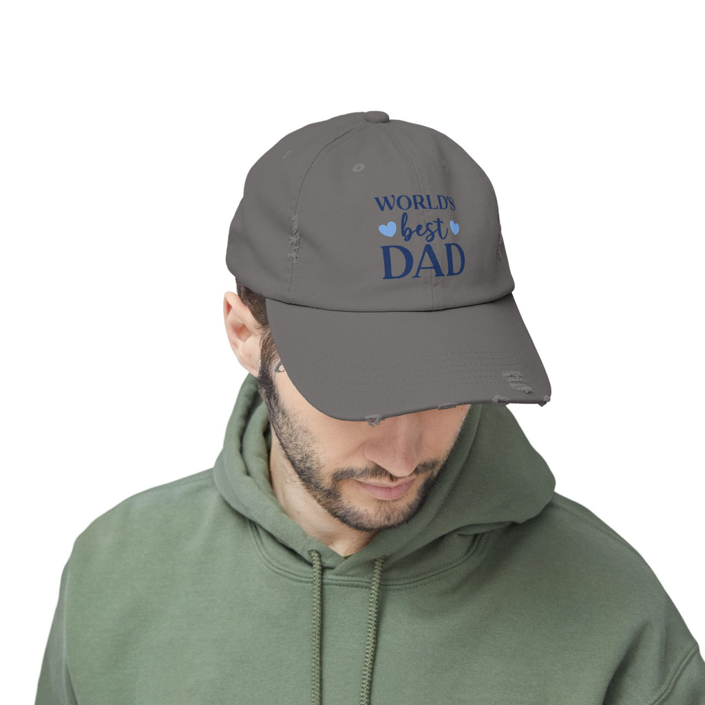 World's Best Dad Distressed Cap