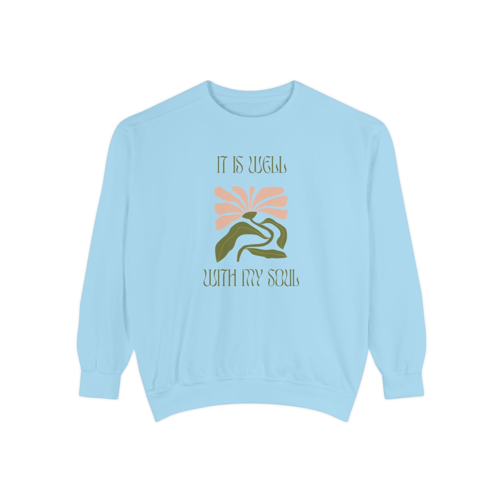 Favorite Hymns ~ It Is Well ~ Garment-Dyed Sweatshirt 2