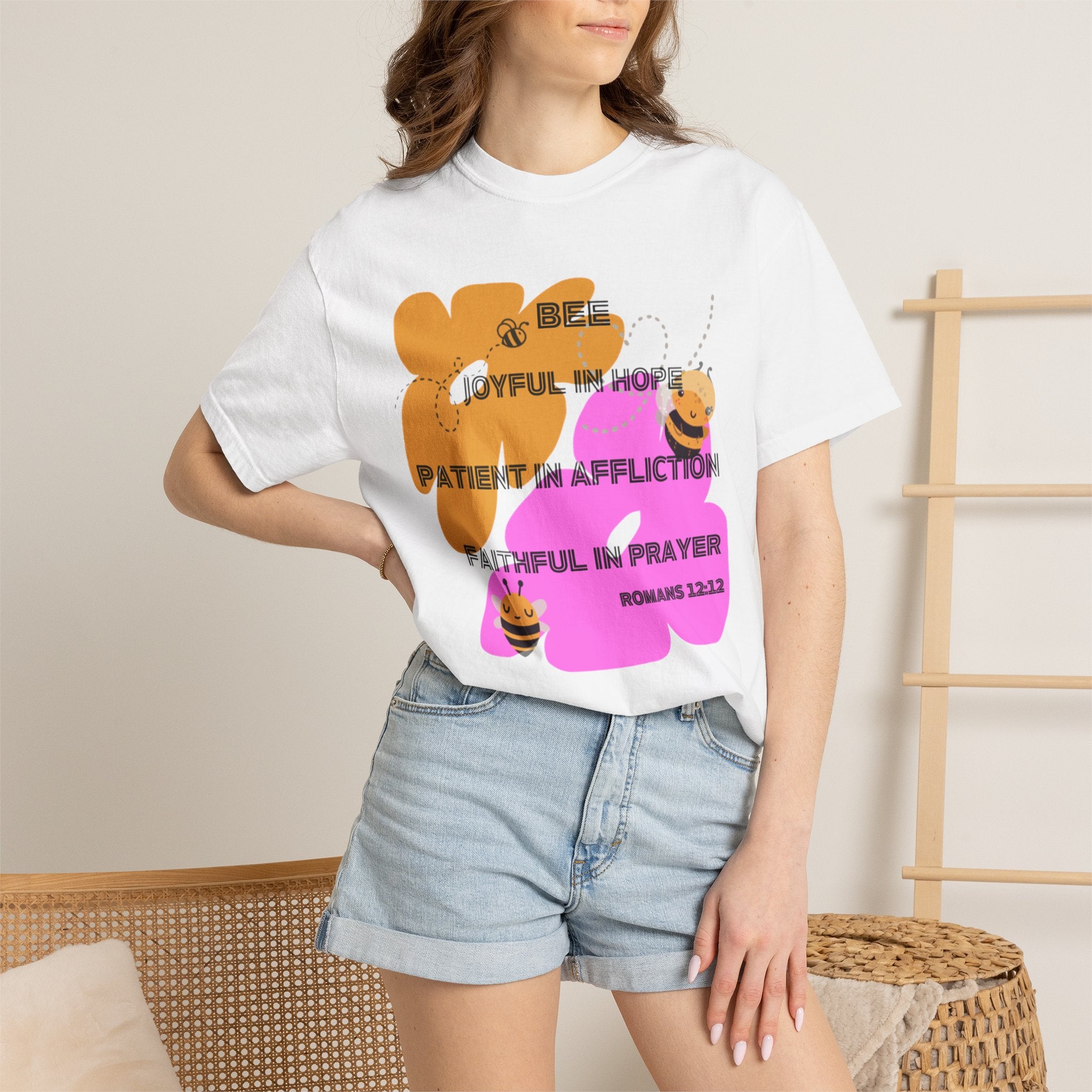 Favorite Verses ~ Be Joyful Faithful Patient Romans 12:12 T Shirt