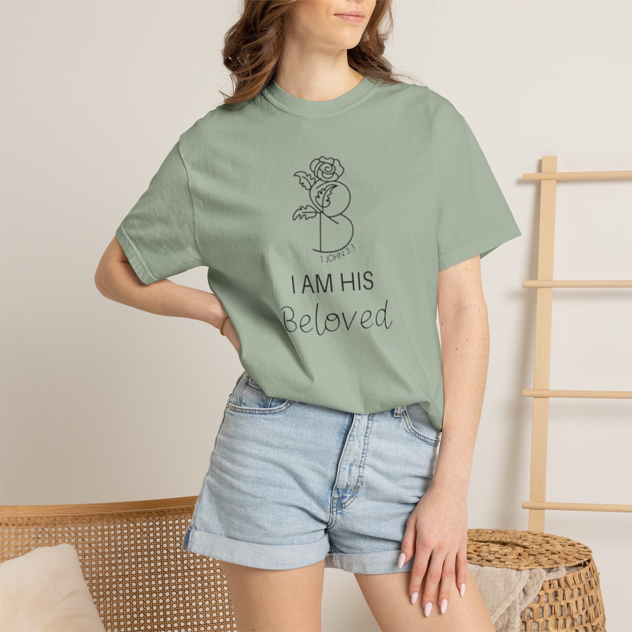 I am His Beloved "Rose" Style T Shirt