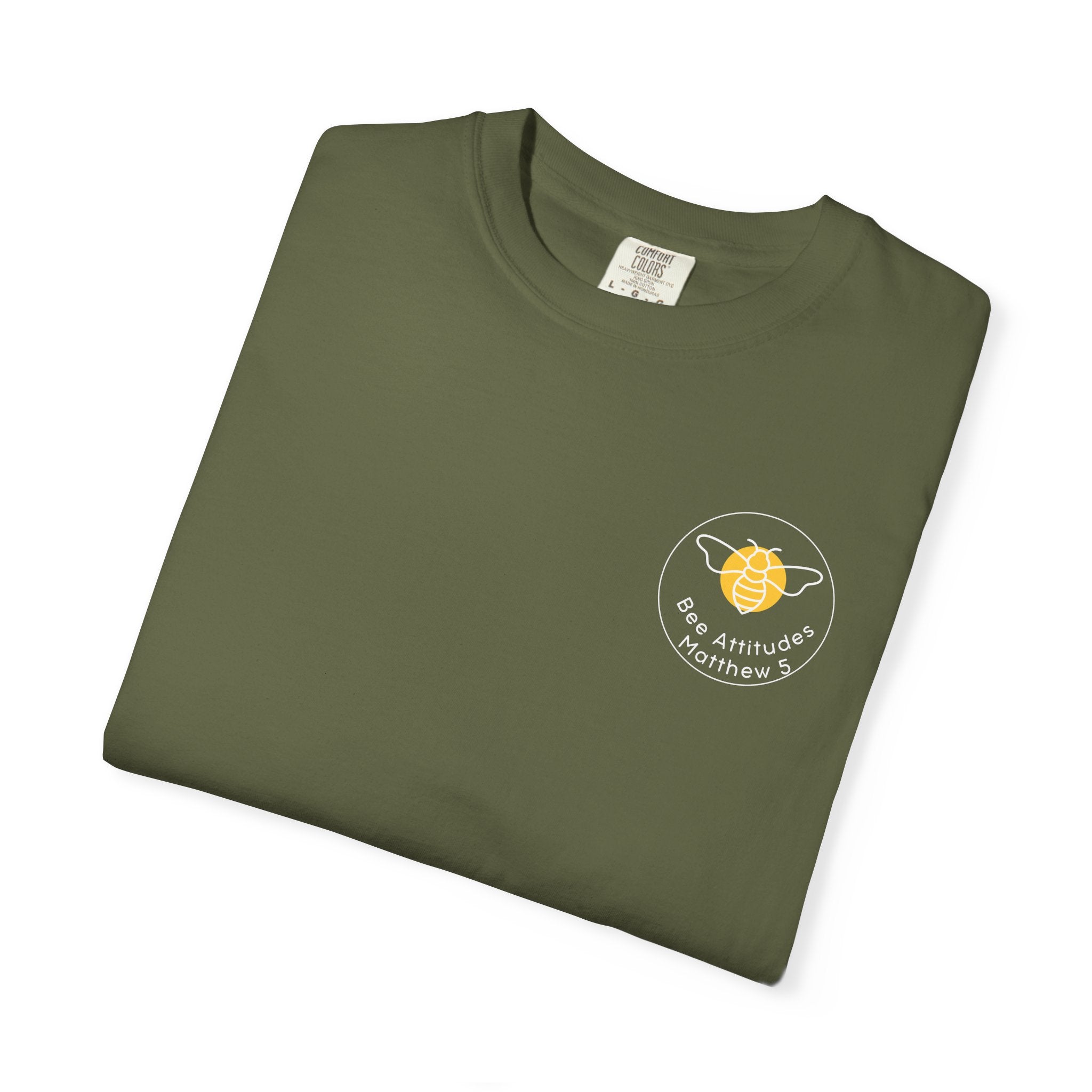 Bee-Attitudes 5:6 T-shirt White Letters
