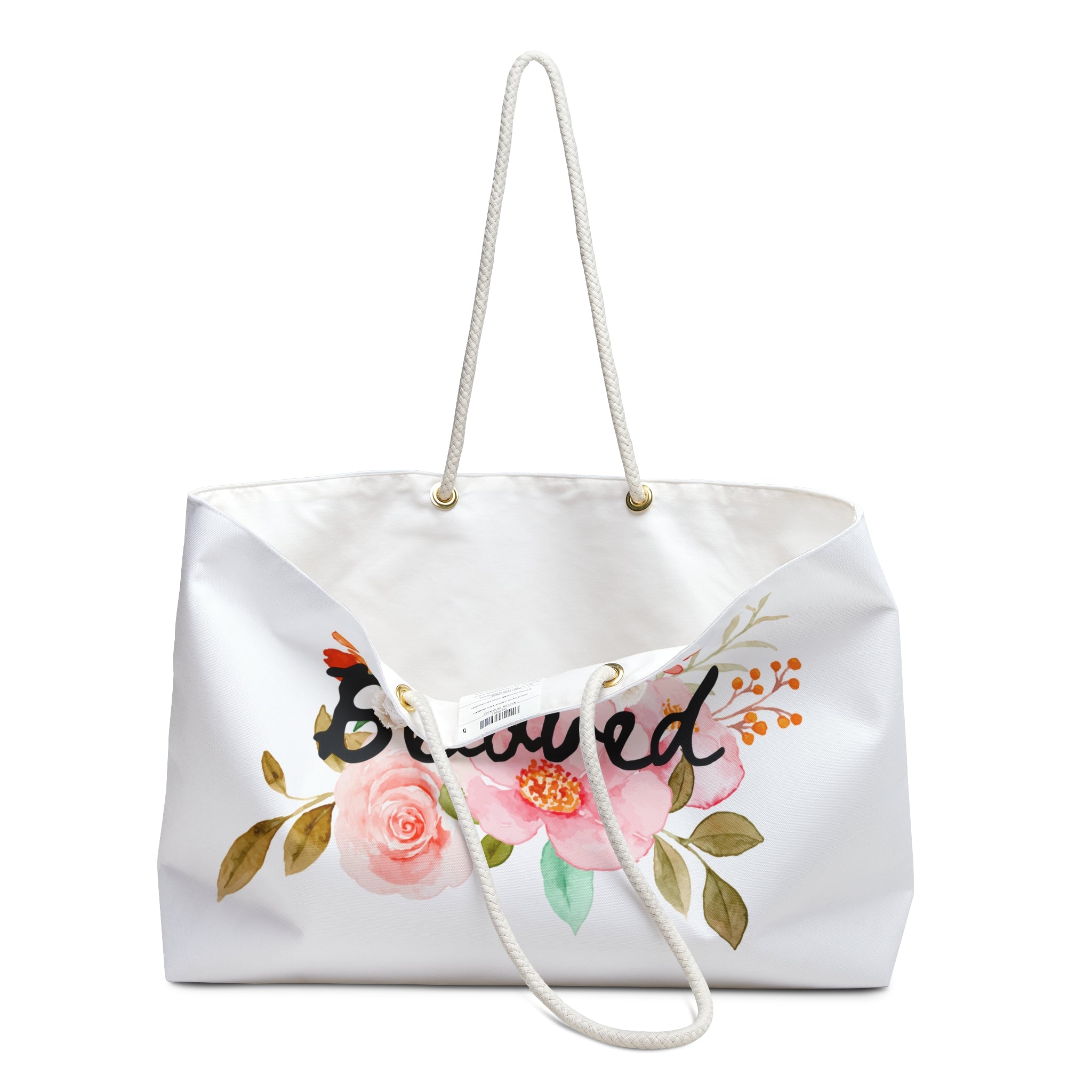 I am His Beloved Flowers Weekender Bag