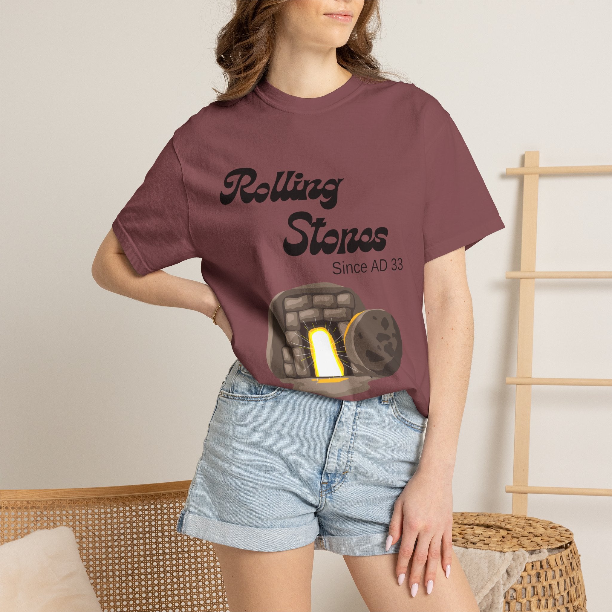 Rolling Stones since AD 33 Unisex Garment-Dyed T-shirt