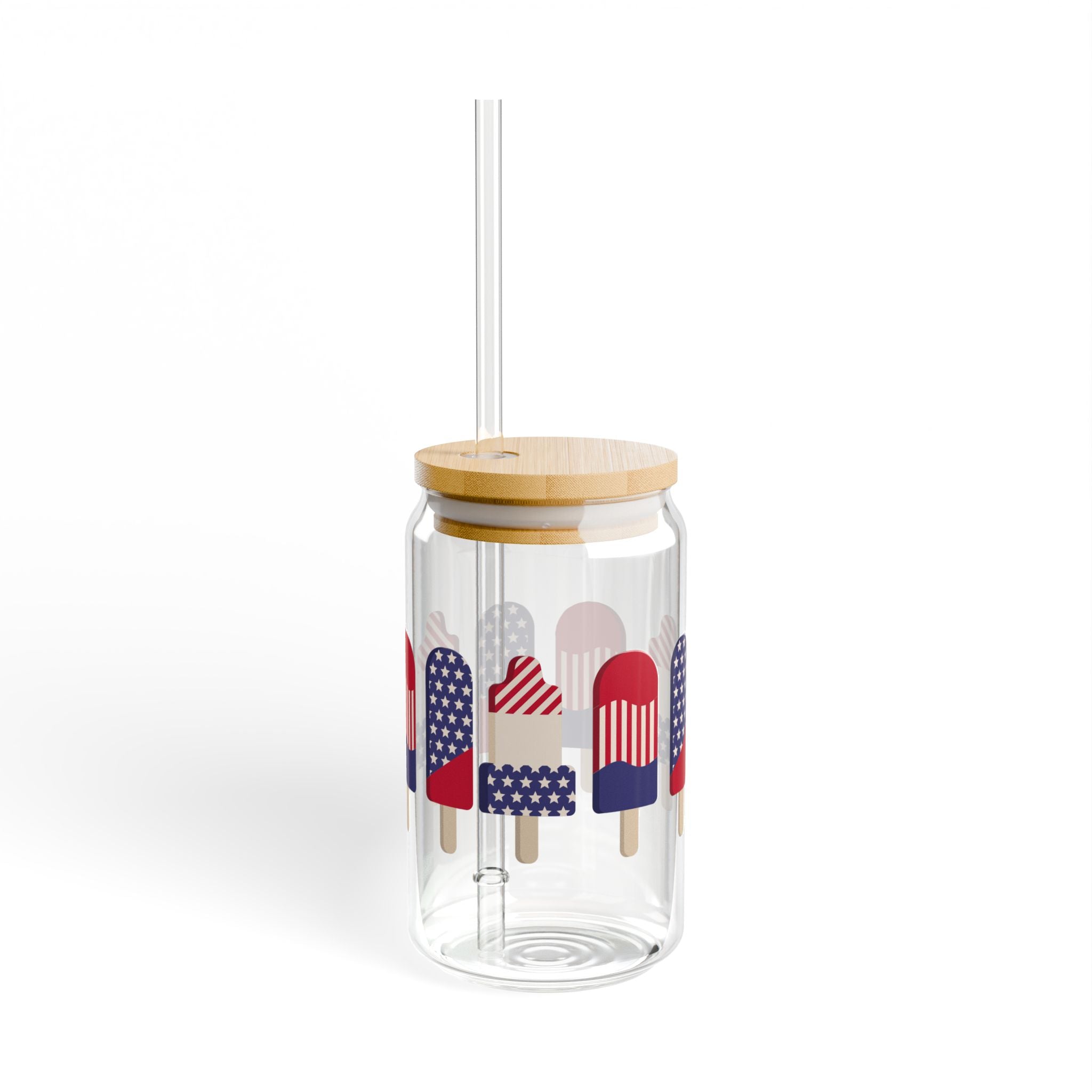Patriotic Sipper Glass, 16oz