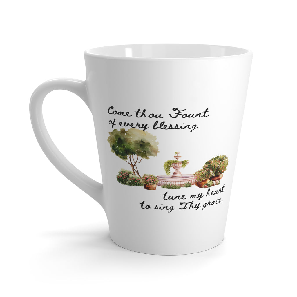Favorite Hymns ~ Come Thou Fount of Every Blessing Latte Mug