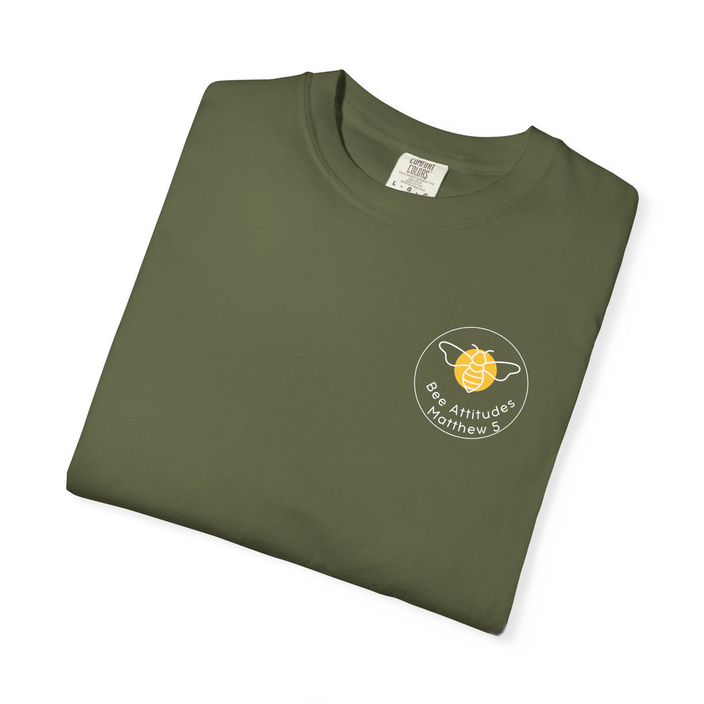 Bee-Attitudes 5:5 T-shirt-White Letters