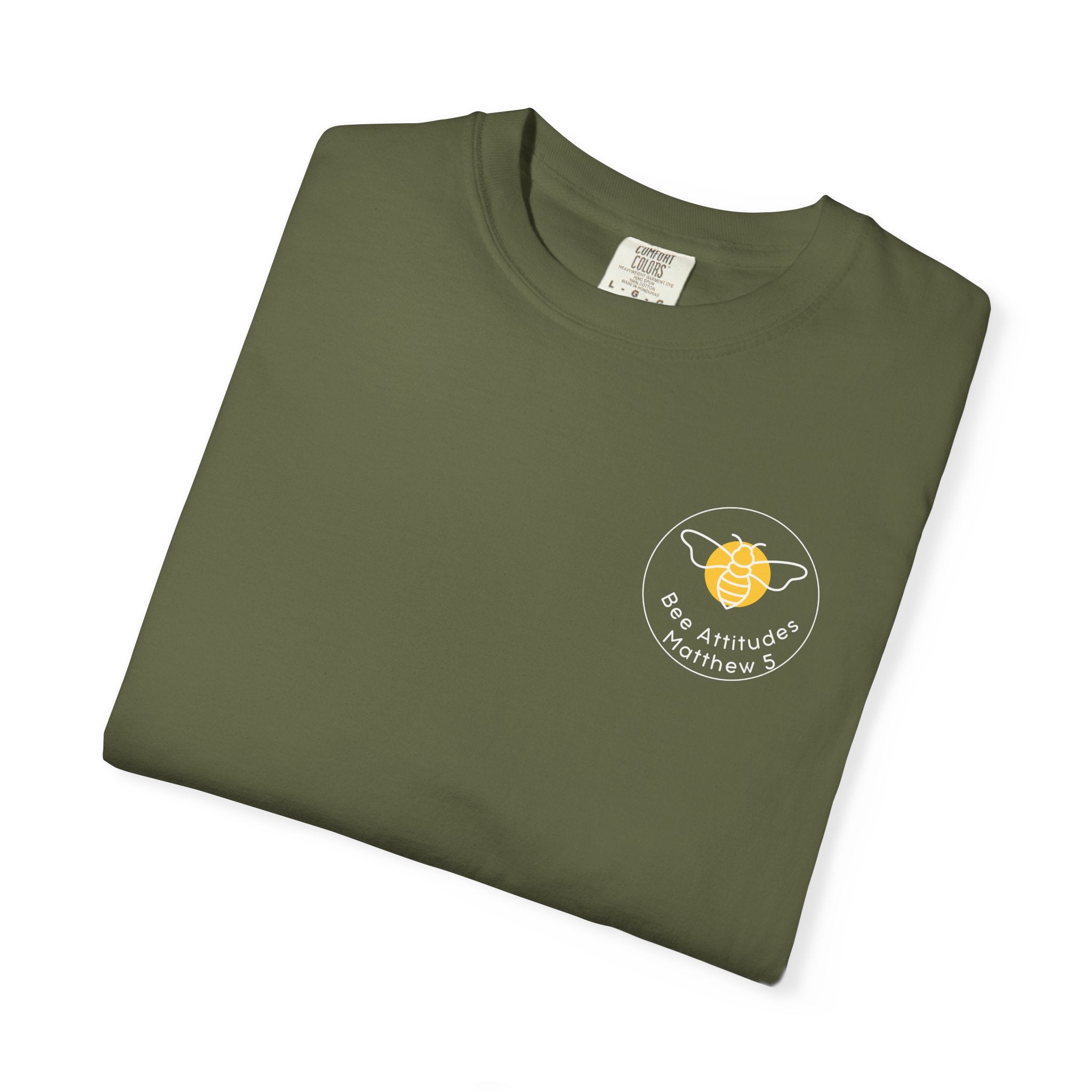 Bee-Attitudes 5:5 T-shirt-White Letters