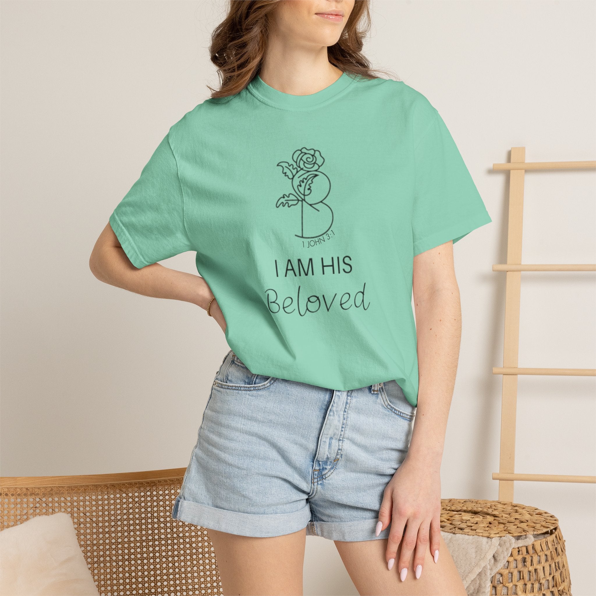 I am His Beloved "Rose" Style T Shirt