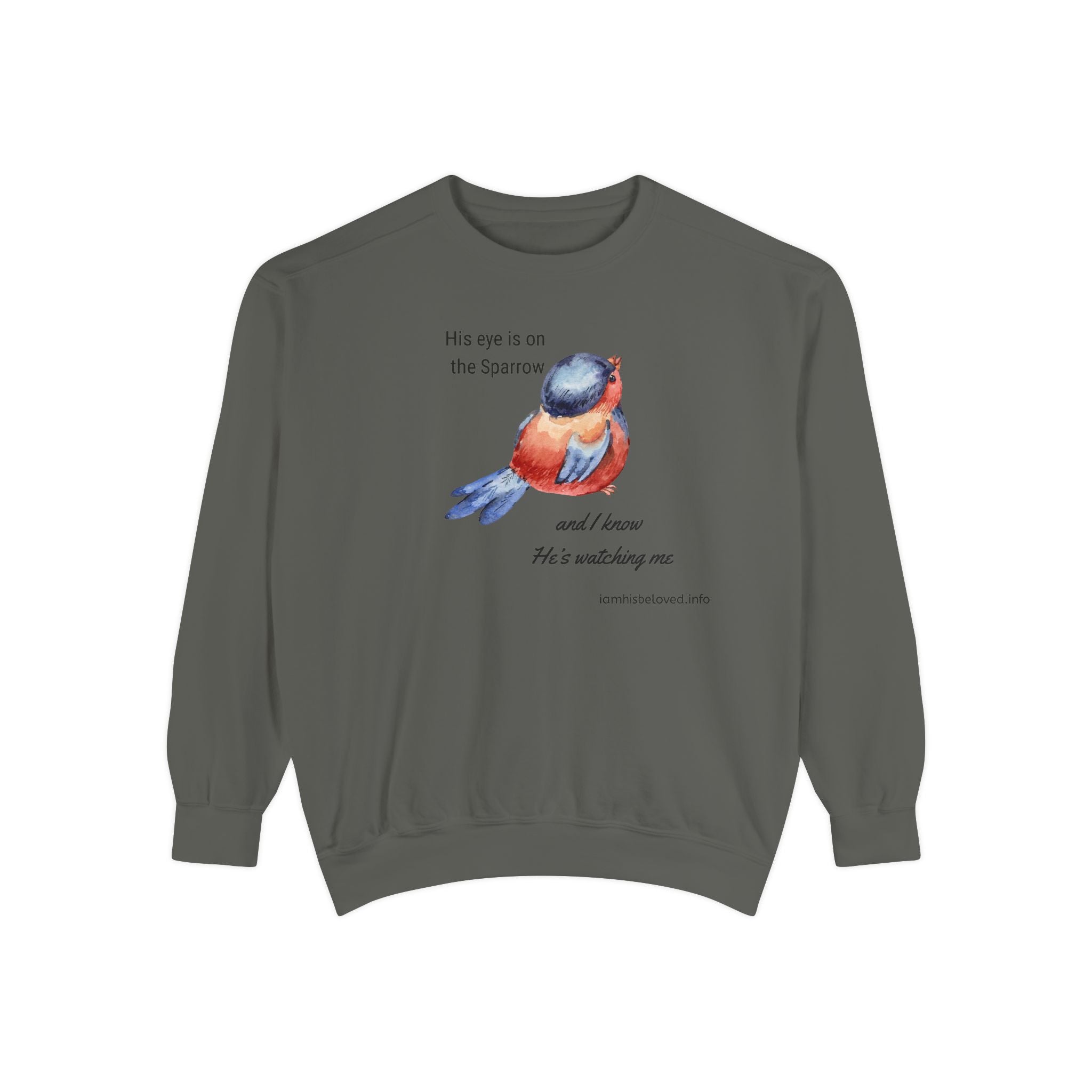 Favorite Hymns ~ His Eye is on the Sparrow ~ Garment-Dyed Sweatshirt