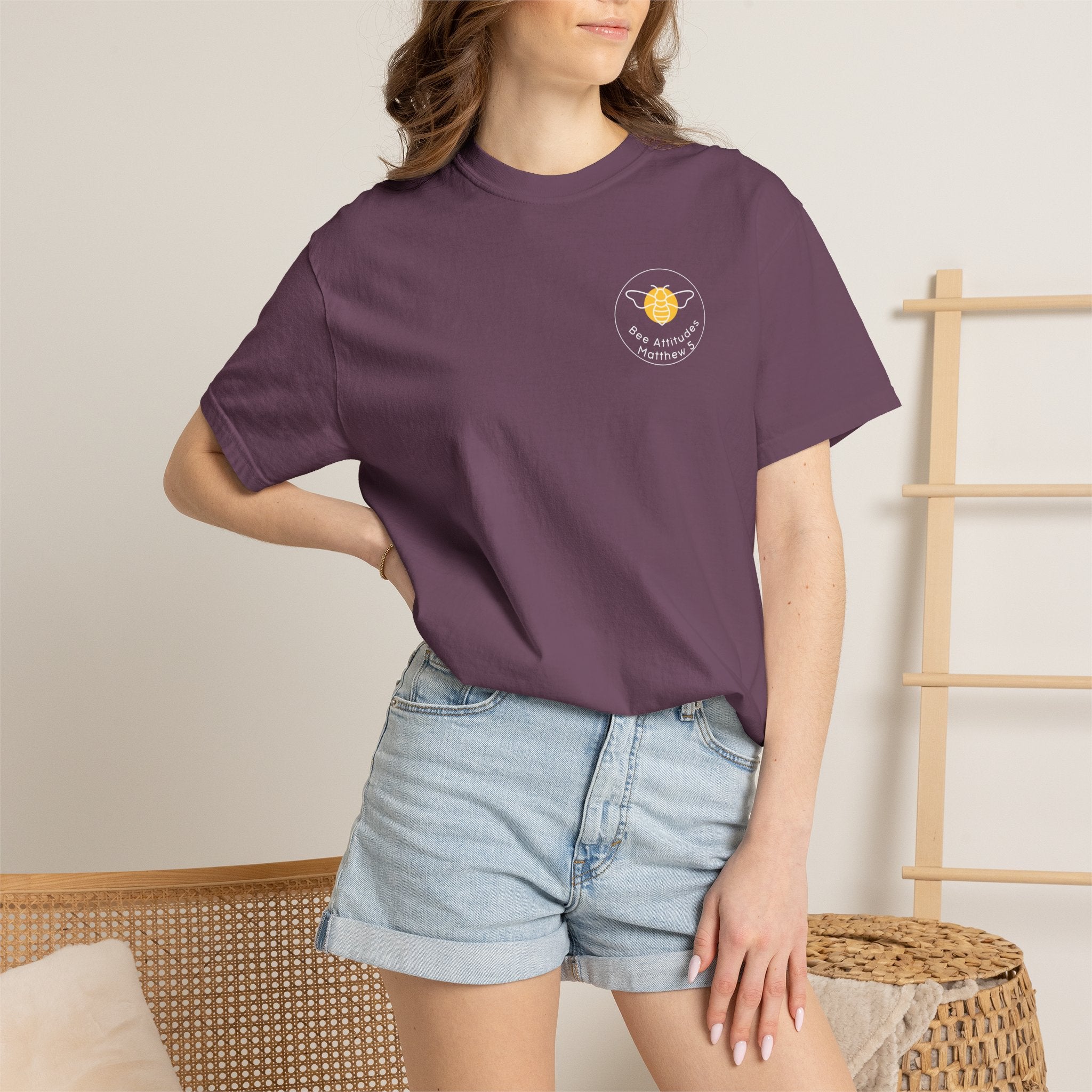Bee-Attitudes Matthew 5:8 T Shirt (White Letters)