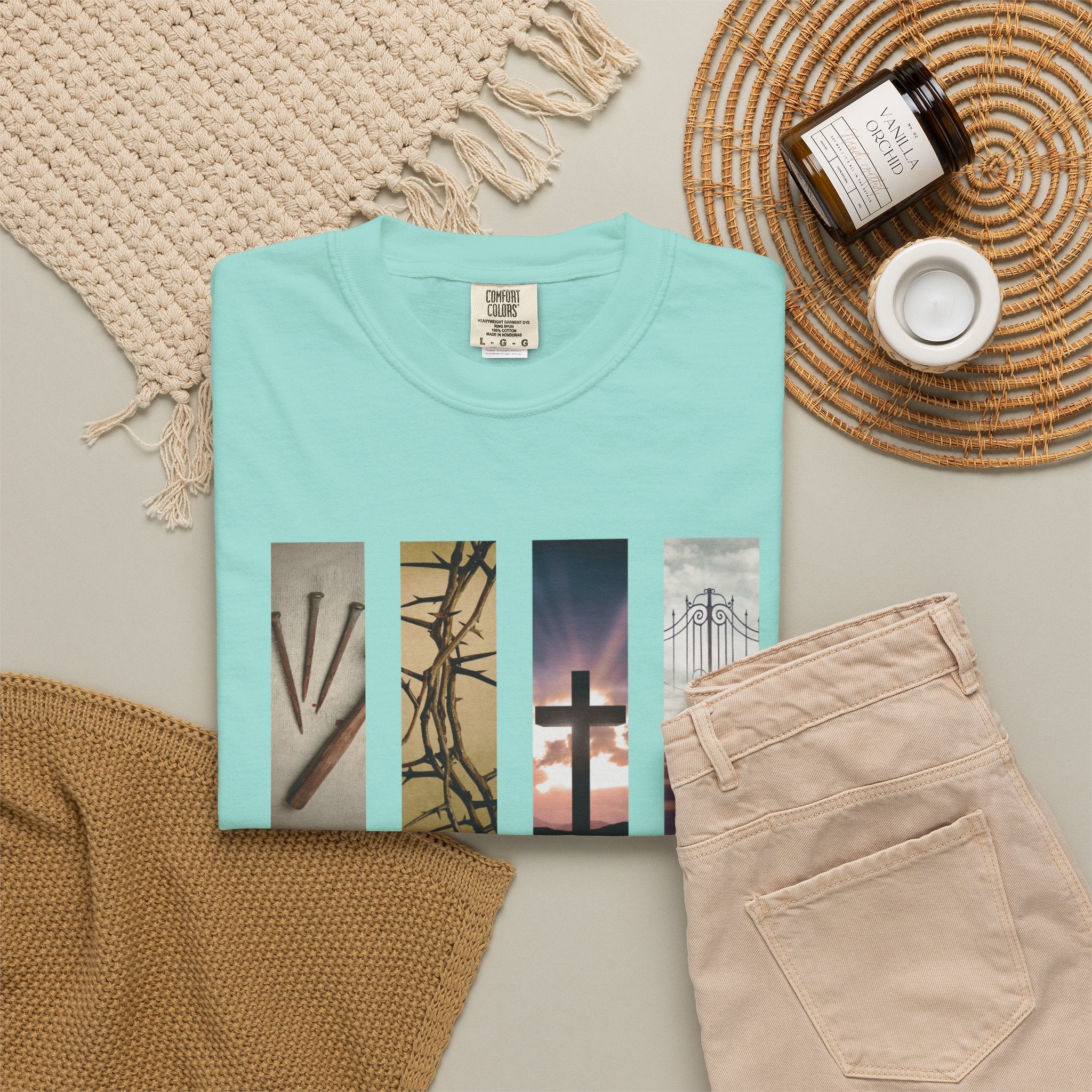Forgiven Unisex T-Shirt - 3 Nails 1 Cross Design