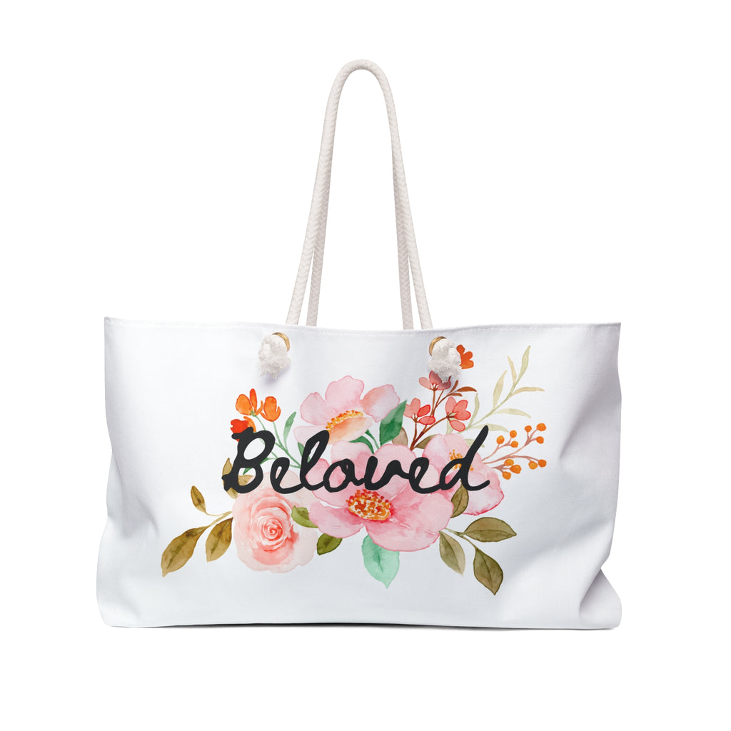 I am His Beloved Flowers Weekender Bag