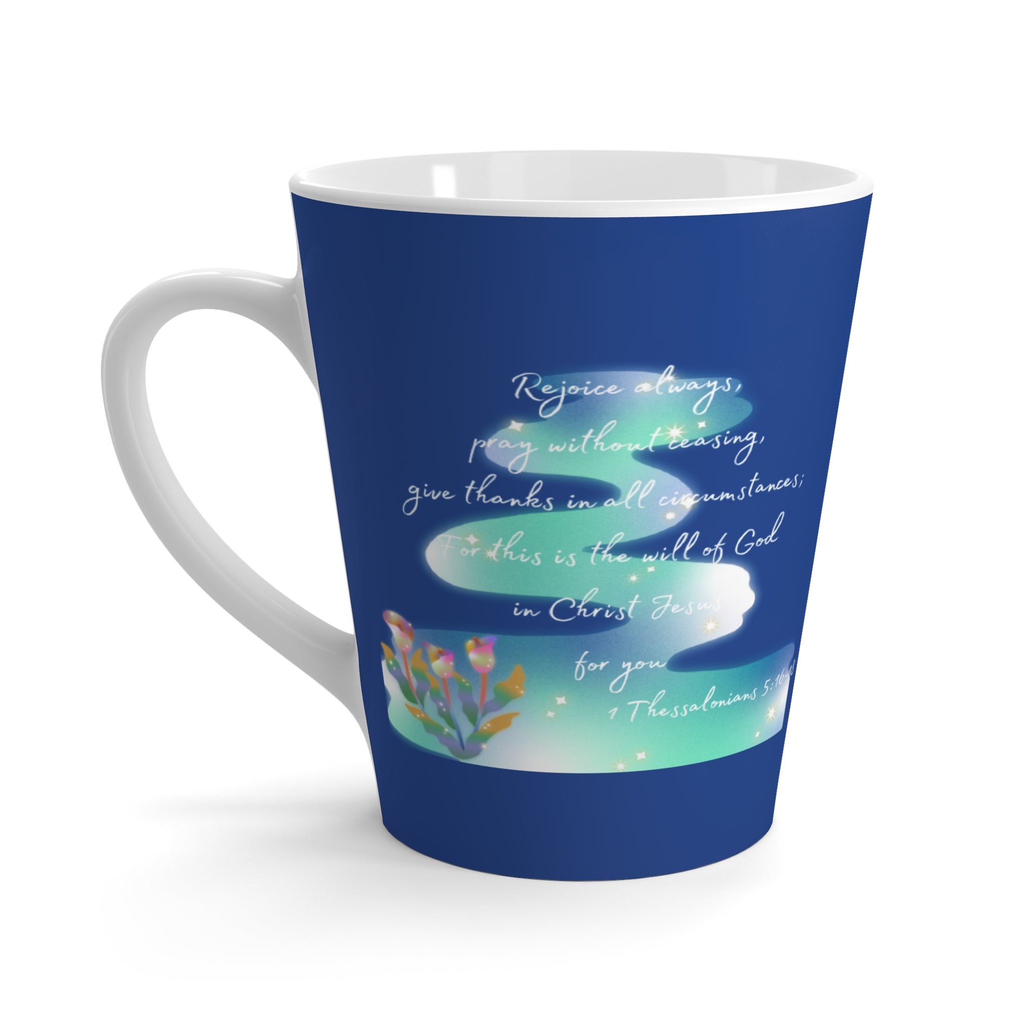 Favorite Verses ~ Rejoice Always Latte Mug