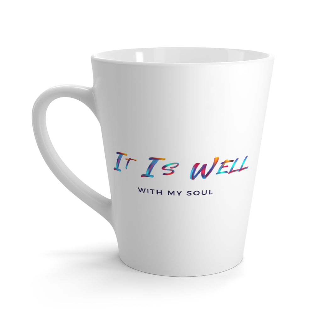 Favorite Hymns ~ It is Well Colors Latte Mug