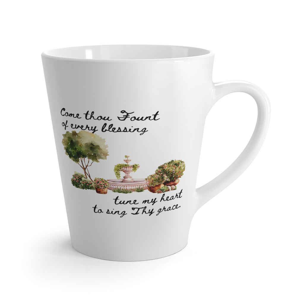Favorite Hymns ~ Come Thou Fount of Every Blessing Latte Mug