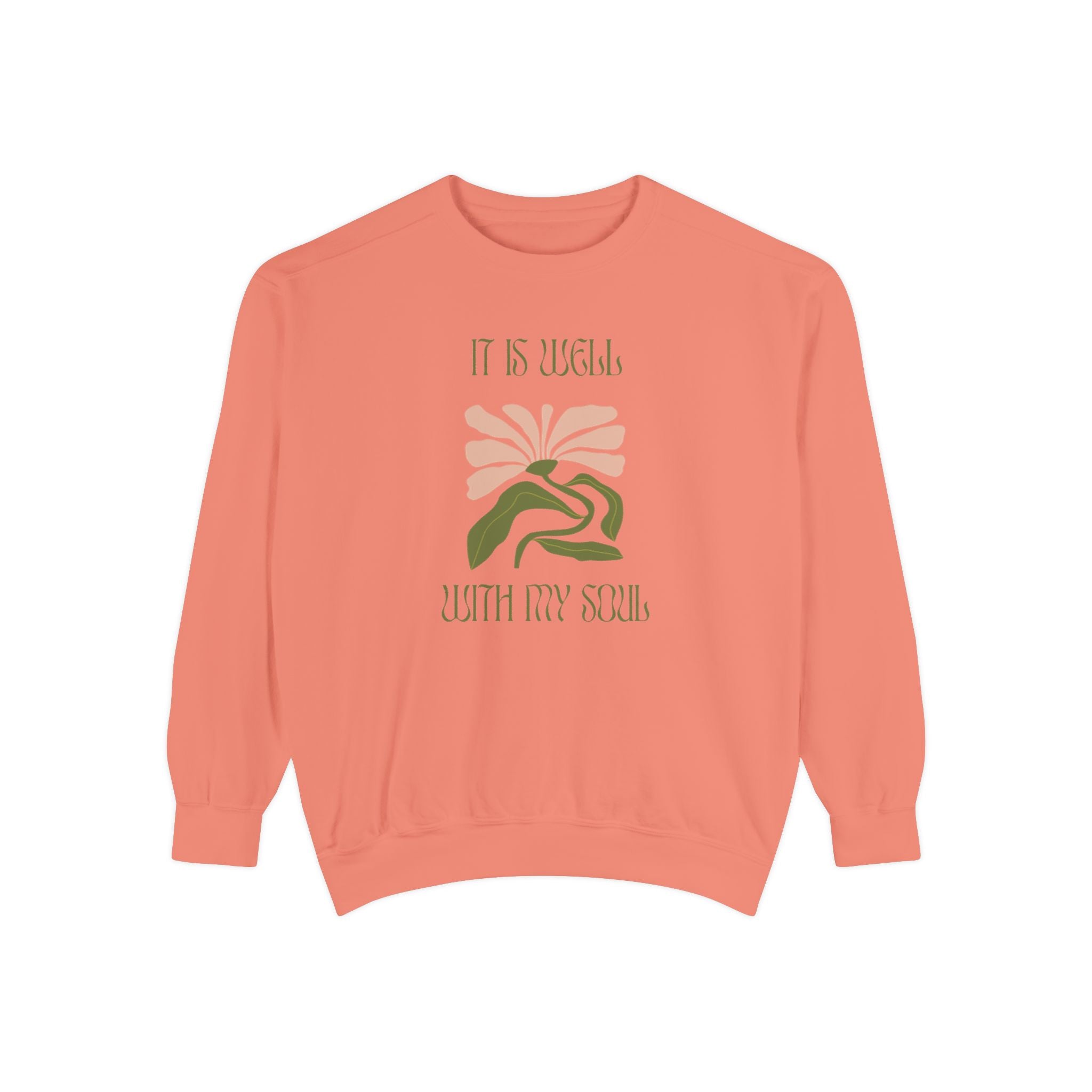 Favorite Hymns ~ It Is Well ~ Garment-Dyed Sweatshirt 2