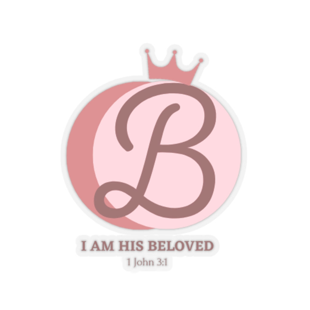 I am His Beloved Princess Style Kiss-Cut Stickers