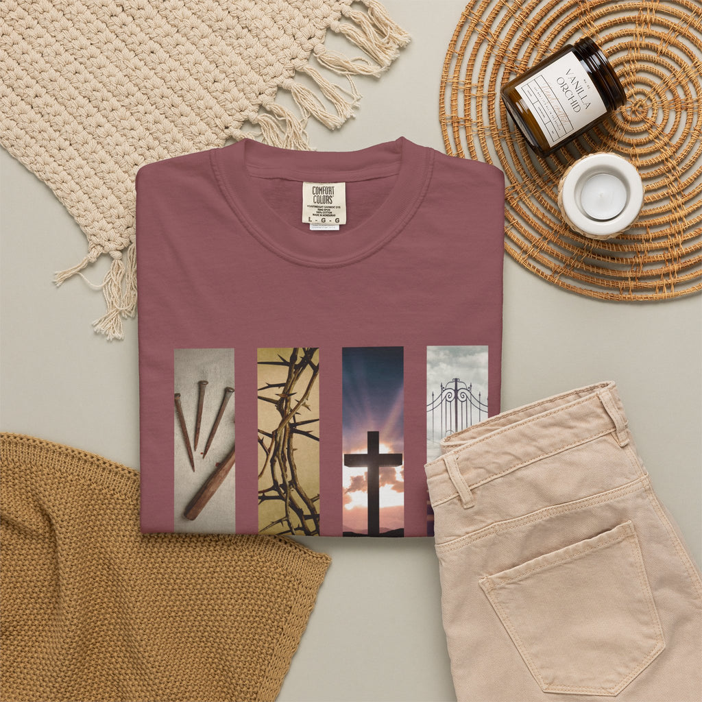 Forgiven Unisex T-Shirt - 3 Nails 1 Cross Design