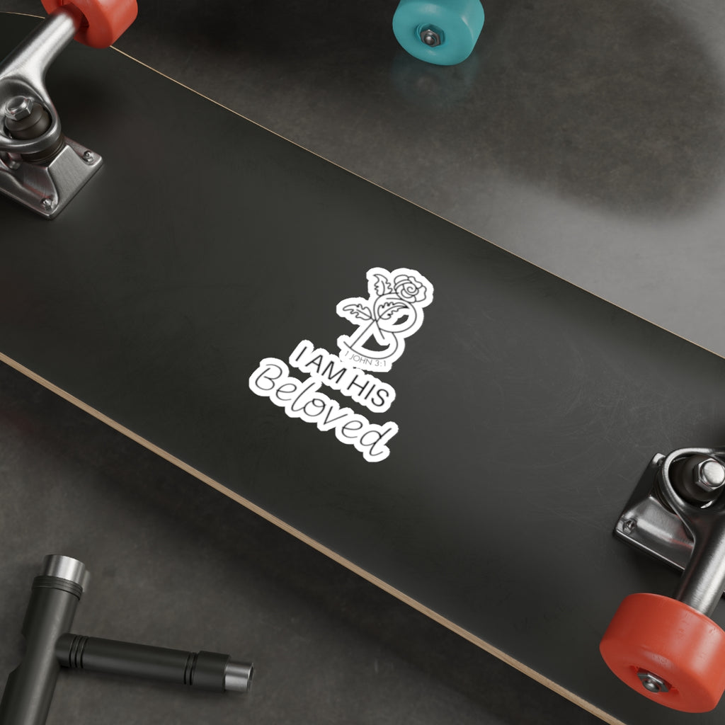 I am His Beloved Rose Die-Cut Stickers