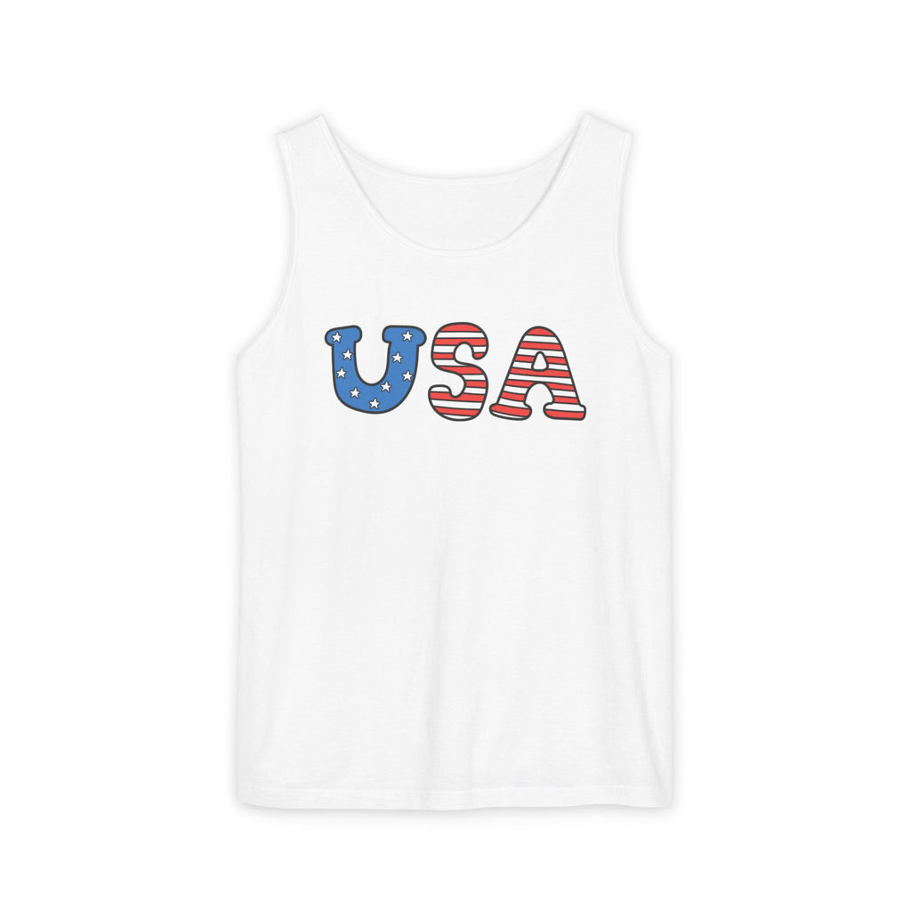 Patriotic USA Tank Top, Fourth of July Shirt