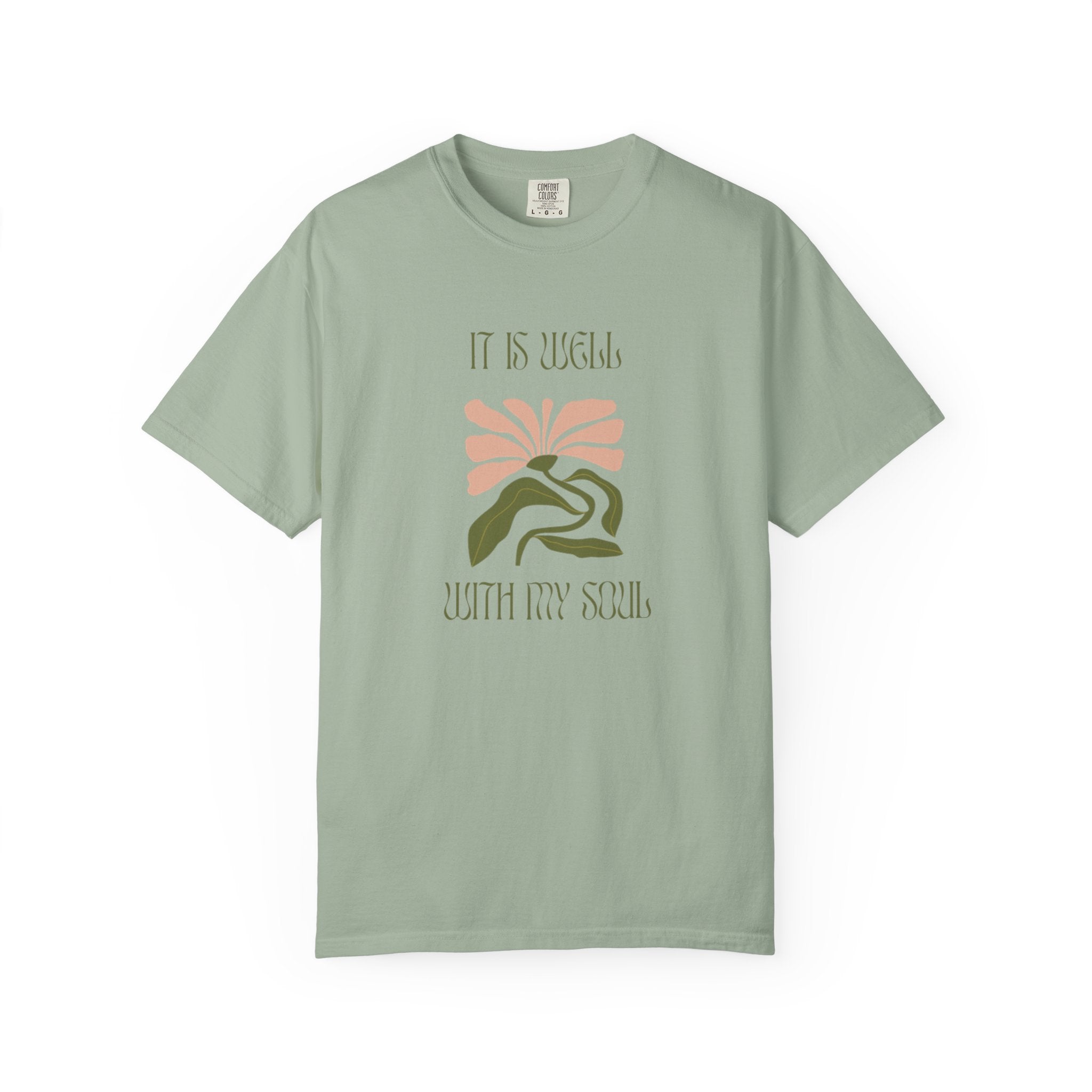 Favorite Hymns ~ It Is Well Flower Shirt