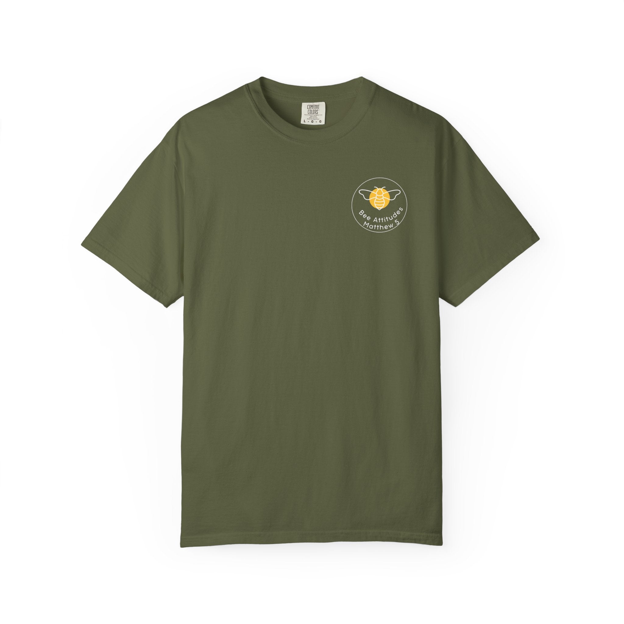 Bee-Attitudes Matthew  5:6 T-shirt White Letters T Shirt
