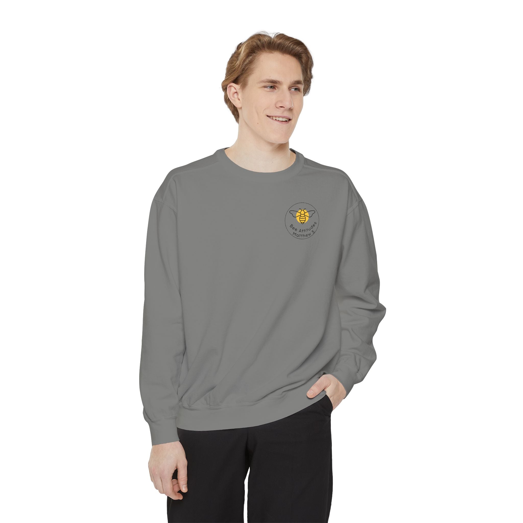 Bee-Attitudes Matthew 5:10 Garment-Dyed Sweatshirt