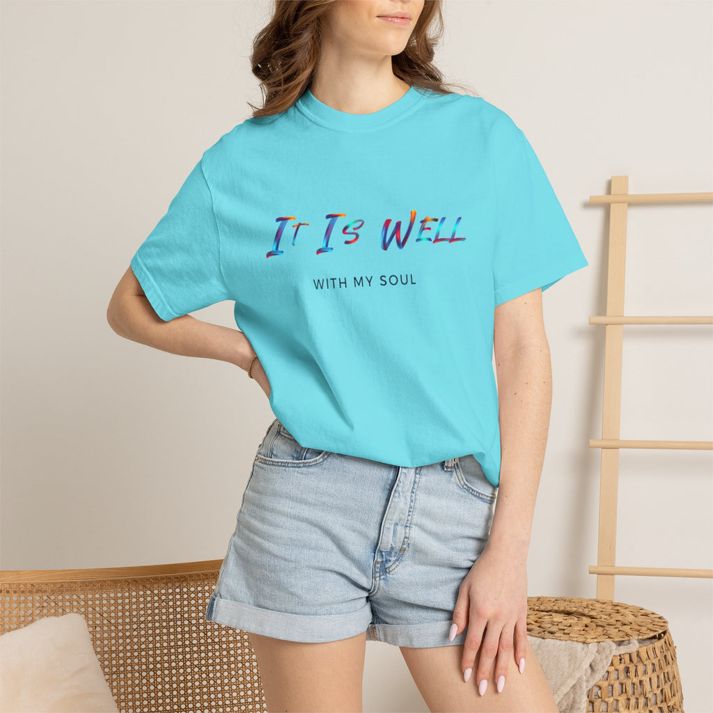 Favorite Hymns ~ It Is Well With My Soul Rainbow Colors T Shirt
